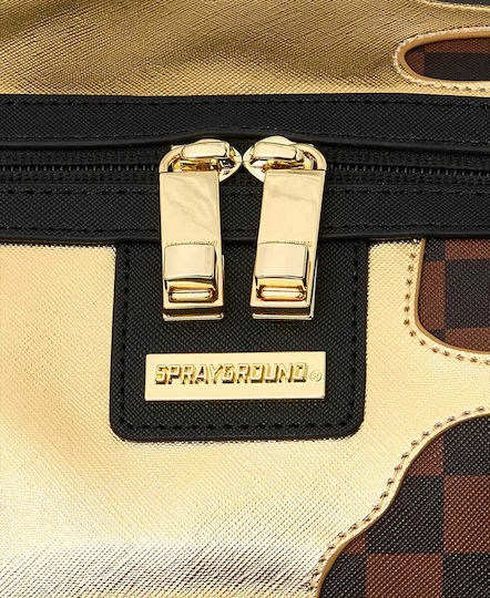 Sprayground Sharks In Paris Sack Voyage Gold Fabric