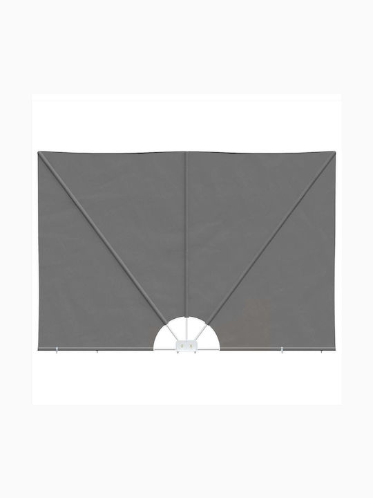 vidaXL Seitliche Zelt Terrasse Grau 1.5x3m