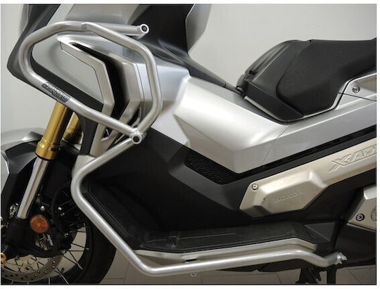 Motorcycle Engine Guards High+Low Rdmoto Honda X-adv 17-20 Silver