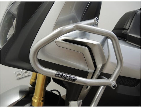 Motorcycle Engine Guards High+Low Rdmoto Honda X-adv 17-20 Silver