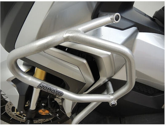 Motorcycle Engine Guards High+Low Rdmoto Honda X-adv 17-20 Silver