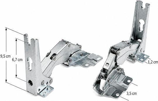 Built-In Refrigerator Hinge Bosch Siemens Pitsos Neff Import Set 2 Pieces