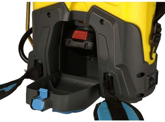 Gloria Pro 1200 Li-Ion Backpack Sprayer 18V Solo with 5Ah Battery with 12lt Capacity 3bar in Yellow Color