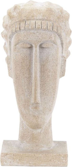 Figur Mann Polyresin Beige 12x13x28,8cm