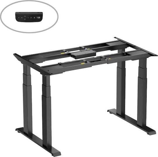 ErgoAction Solid Rock Klappbare Schreibtischbasis Metallisch Weiß 100x80x62cm