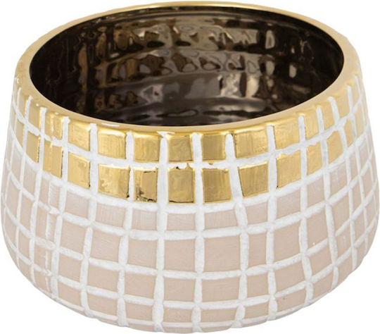 Plant Pot Ceramic Gold