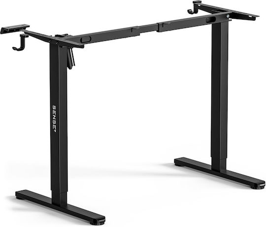 SENSE7 Nojo Collapsible Metallic Desk Base Black