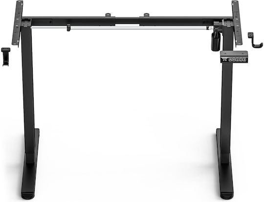 SENSE7 Nojo Collapsible Metallic Desk Base Black