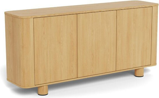 Μπουφές Norsica 1101 από Ξύλο & Μέταλλο Δρυς 160x40x75cm
