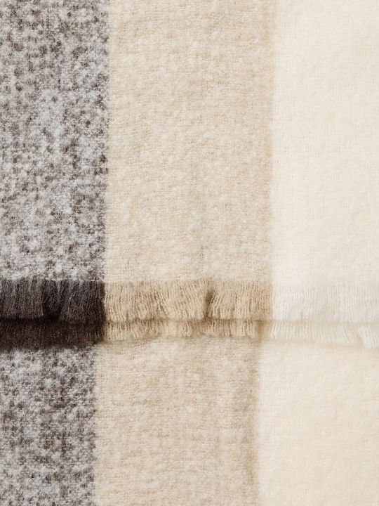 Men's Wool Scarf Beige