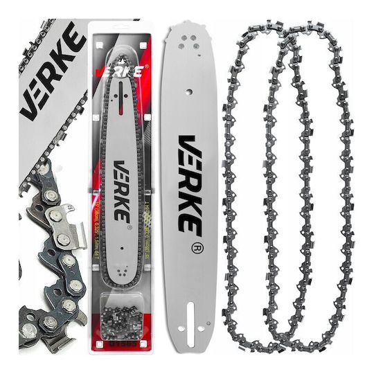 Set Lame de Drujbă 38 Cm 2 Lanțuri Verke V90440