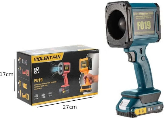 Wireless Handheld Blower Violent Fan F019 Blue