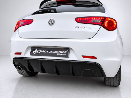 Motordrome Car Rear Diffuser for Alfa Romeo Giulietta Εξάτμιση Μονή