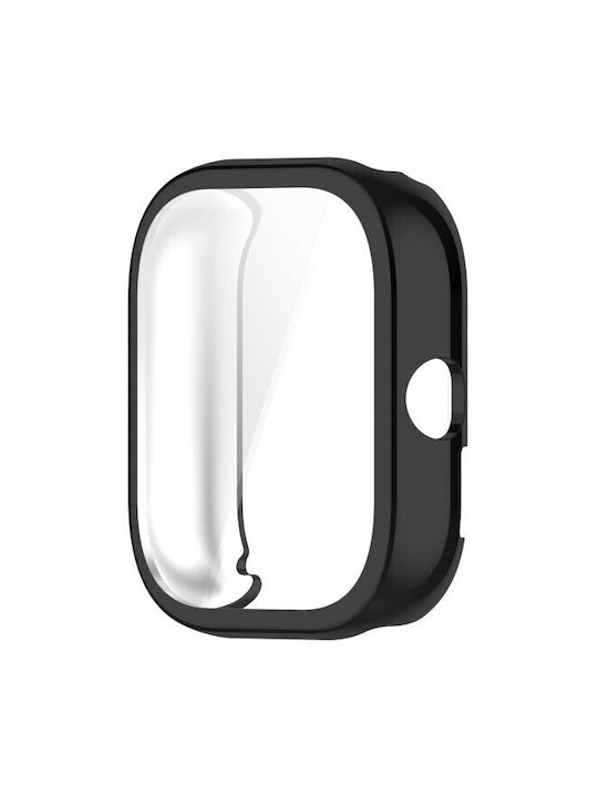 Electroplated Θήκη Σιλικόνης σε Μαύρο χρώμα για το Xiaomi Redmi Watch 4 Electroplated Θήκη Σιλικόνης σε Μαύρο χρώμα για το Xiaomi Redmi Watch 4