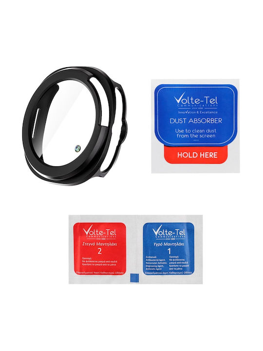 Volte-Tel Edge Cover Πλαστική Θήκη με Τζαμάκι σε χρώμα για Samsung Galaxy Watch 8 Classic 46mm