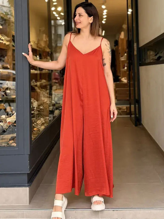 Women's One-piece Jumpsuit Brick