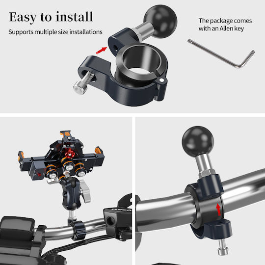 LanParte Balls for Motorcycle Mobile Mount
