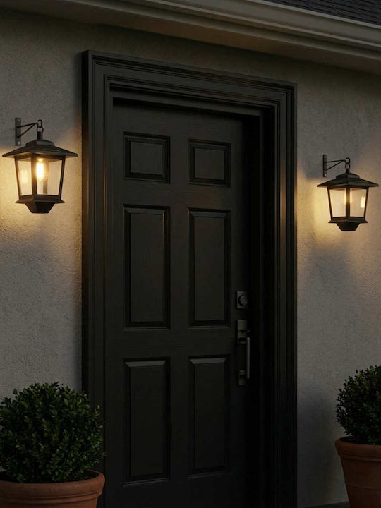 vidaXL Wall-Mounted Outdoor Lighting LED with Warm White Light 19x14x25cm
