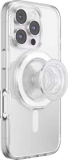 PopSockets PopSockets Kick-out Grip Glitter MagSafe държач за телефон стойка прозрачен