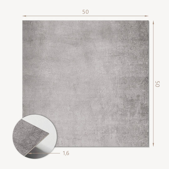 Wandsticker Kacheln Vinyldruck Badezimmer Textur Unbehandelter Beton 4x50x50