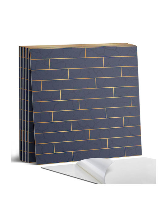 Set Pvc Wandsticker & Wandgemälde Fliesen Dekoration Wandfliese Küche Oder Bad Textur 9x30x30 cm