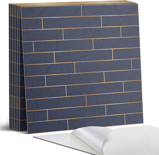 PVC Tile Set Wall Decoration Kitchen Or Bathroom Brick Texture 9x30x30 Pieces