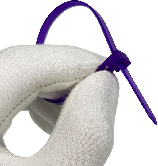 Tretytka Plastic Cable Tie 200mmx4.8mm In Purple Colour (1 Piece)