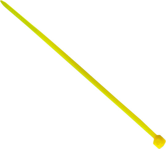 Tretytka Plastische Kabelbinder 100mmx2.5mm in Gelbe Farbe (100Stück)