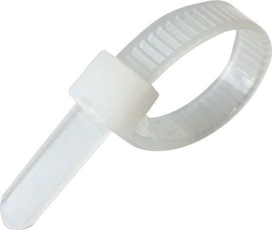 Tretytka Plastik Kabelbinder 100mmx7.2mm in Weiß Farbe (1Stück)