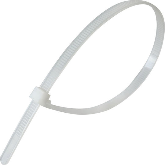 Tretytka Πλαστικό Δεματικό Καλωδίων 350mmx7.4mm σε Λευκό χρώμα (1τμχ)
