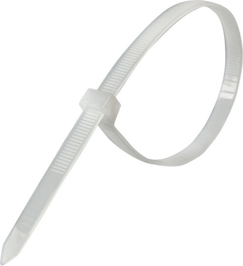 Tretytka Legături Cablu Din Plastic 300mmx7.6mm În Culoare Albă 100 Bucăți