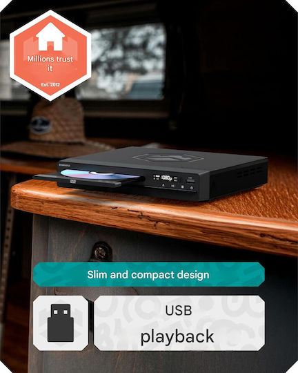 Oakcastle DVD Player Μαύρο