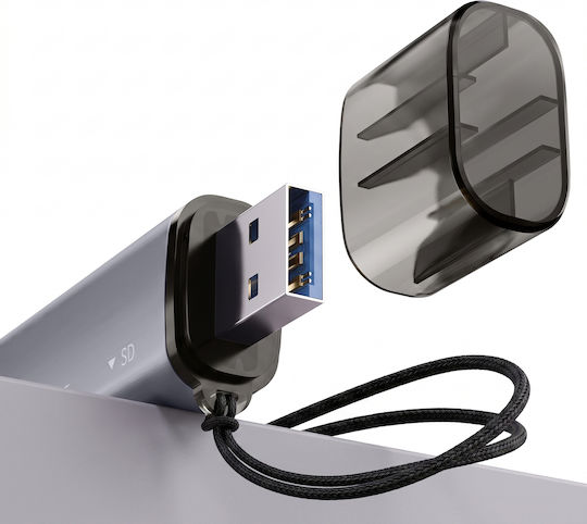 Linq Memory Card Reader Sd Microsd Cf Dual Connector Usb-c Usb-a Black