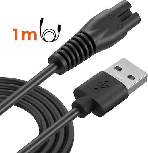 Linq Ladekabel Elektrischer Rasierer Oneblade Usb Zu 2-polig 1m 5v Schwarzes