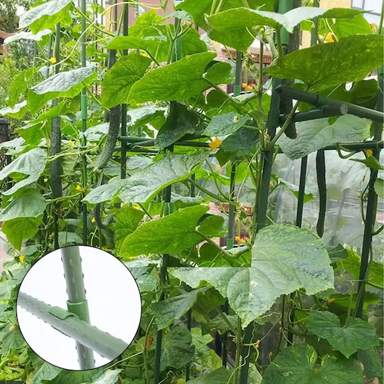 Set 10 Conectori Araci De Grădină Zola Structuri De Plante Tip Cruce 90° Suporturi 11 Mm Reutilizabile Verzi