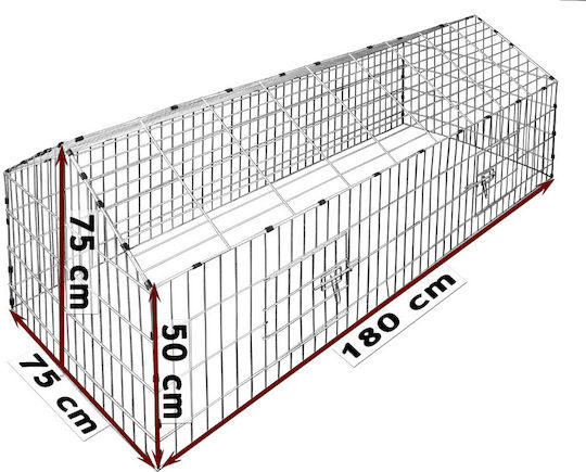 Deuba 105243 Habitatură Din Oțel Galvanizat 180x75x75cm