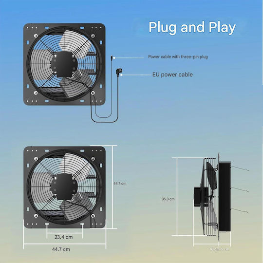 Ventilator De Perete Aygrochy Diametru 350mm