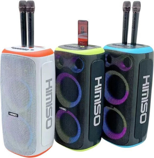 Kimiso Karaoke Speaker with Wireless Microphones and Lighting Effects QS-289 260486_g Green