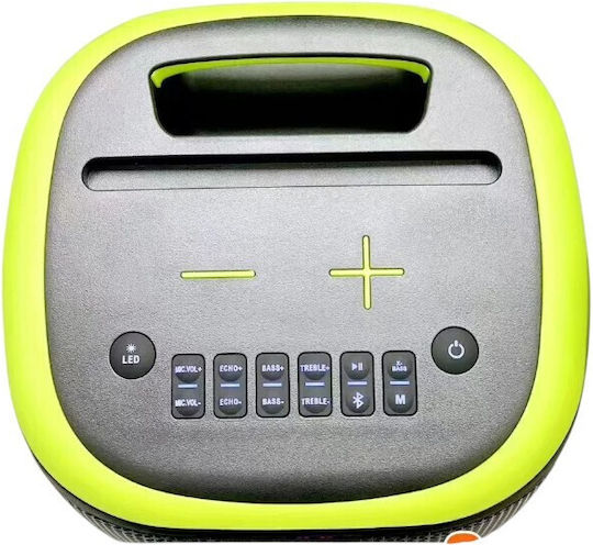 Kimiso Karaoke Speaker with Wireless Microphones and Lighting Effects QS-289 260486_g Green