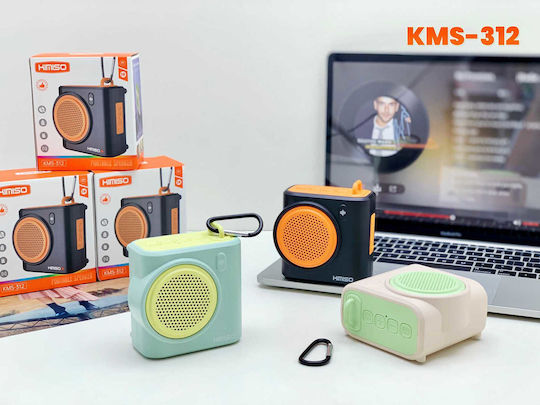 KMS-312 Bluetooth Speaker 5W With Battery Life Up To 3 Hours Green