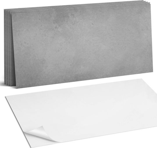 Coloray Wandsticker & Wandgemälde Vorgefertigte Bedruckte Vinylfliesen Mit Struktur Unbehandelter Beton 6x60x30 cm