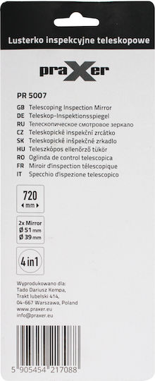 Praxer Teleskopischer Fahrzeugkontrollspiegel 39mm