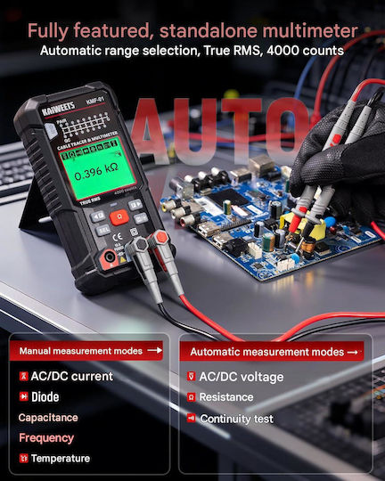 Range Multimetru Digital True RMS cu Măsurare AC / DC / Temperatură X002G7A5JT