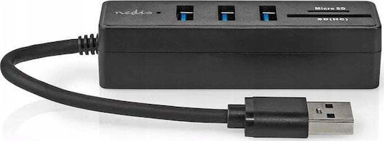 Nedis Usb-a 3.2 Gen 1 Hub 5 Ports Ultra-fast Transfer Up To 5 Gbit S Black