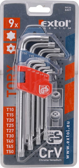 Extol Set 9 Chei Torx