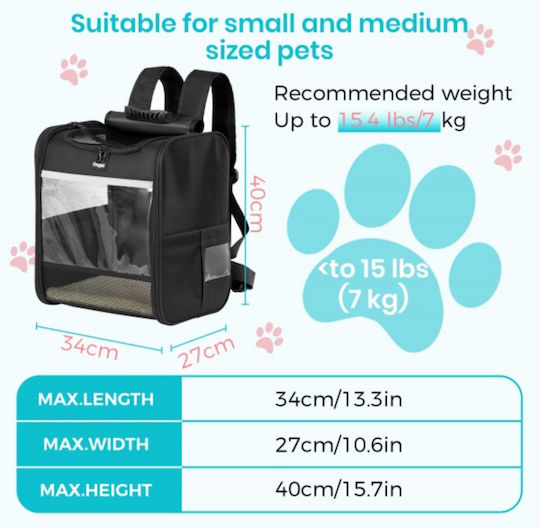 Miss Lulu Backpack for Dog Cat Carrying