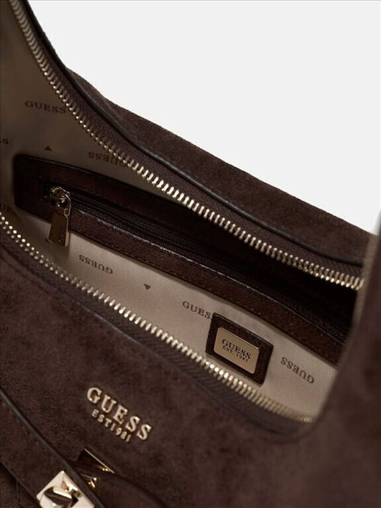 Women's Hobo Bag Suede Brown