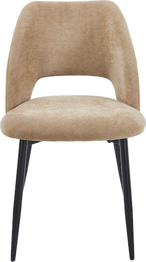 Lamett Dining Chairs with Fabric Upholstery Taupe 2 Pieces 51x58x82cm