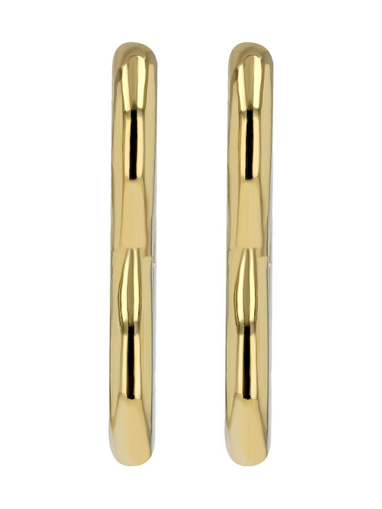 Akzent Earrings Hoops Gold Plated Steel