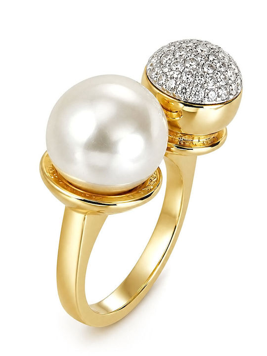 Rebecca Ring with Zircon Gold Plated Rebecca Ring with Zircon Gold Plated